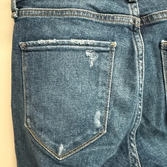 ABERCROMBIE & FITCH Women's Harper Low Rise Ankle Jeans Gold Stripe - Size 25 - Picture 3 of 10